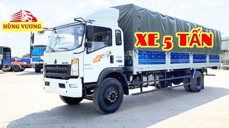 Xe tải chở hàng chuyển nhà 5 tấn  Thùng dài 6m20 x rộng 2m10 x cao 2m20 (khoảng 30 khối hàng).