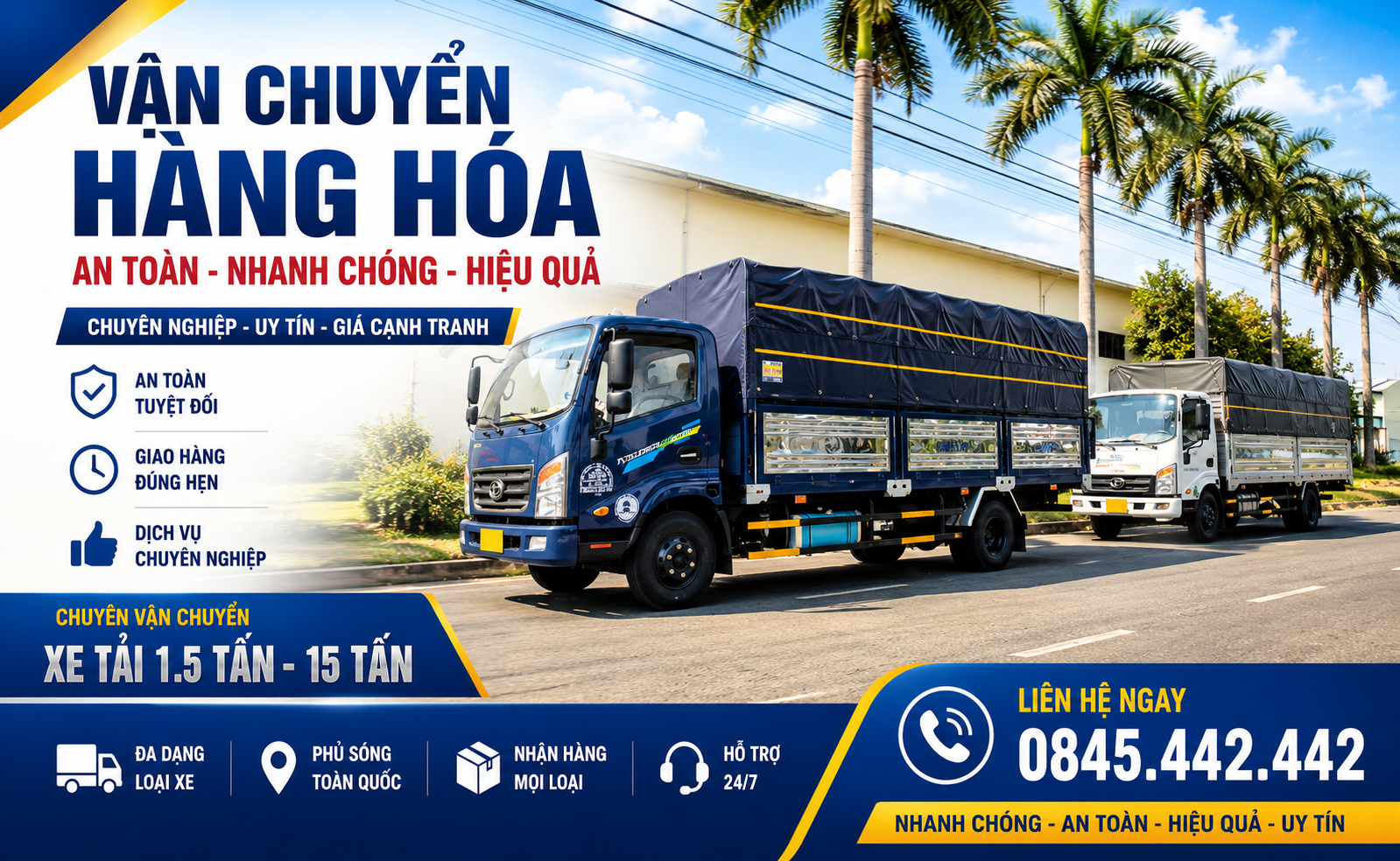 Bảng giá cho thuê xe tải đi Đà Nẵng 2026