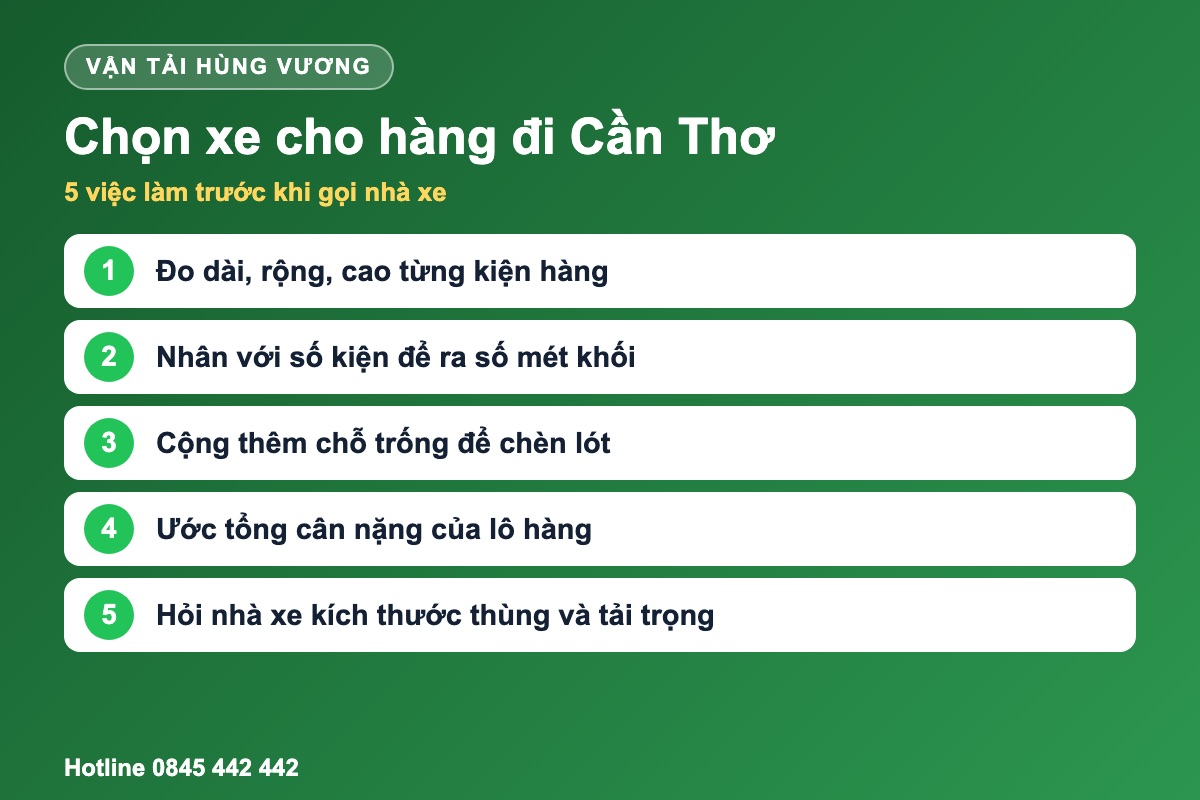 5 việc cần làm để chọn xe tải chở hàng Đà Nẵng đi Cần Thơ
