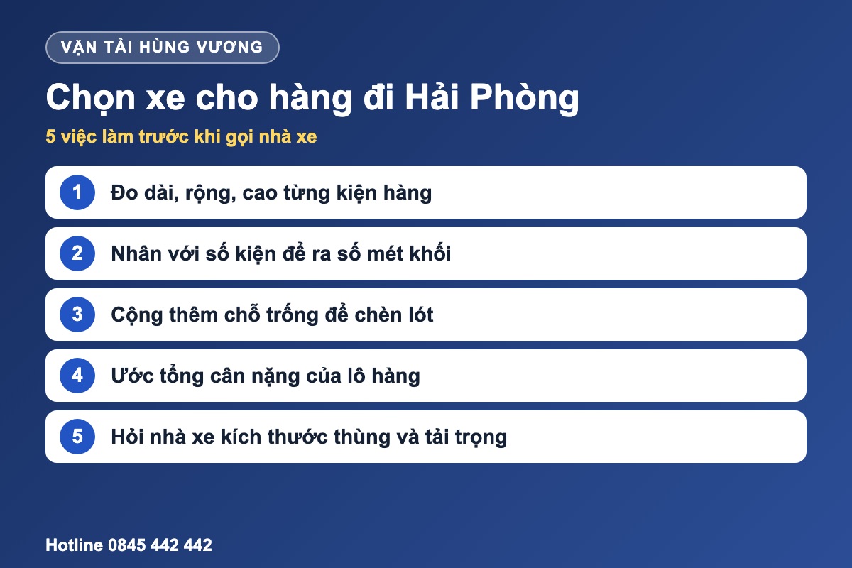 5 việc cần làm để chọn xe tải chở hàng Đà Nẵng đi Hải Phòng